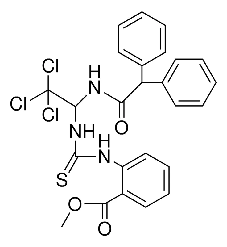Sigma-Aldrich 2-(3-(2,2,2-TRICHLORO-DIPHENYLACETYLAMINO-ET)-THIOUREIDO)-BENZOIC ACID ME ESTER,AldrichCPR