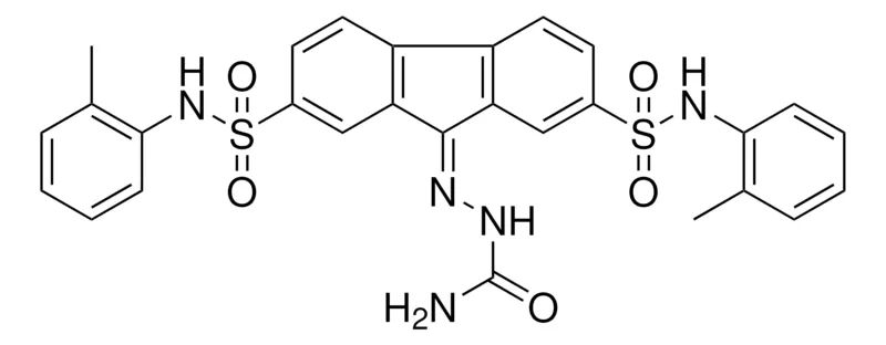 Sigma-Aldrich 9-((AMINOCARBONYL)HYDRAZONO)-N(2),N(7)-BIS(2-ME-PH)9H-FLUORENE-2,7-DISULFONAMIDE,AldrichCPR