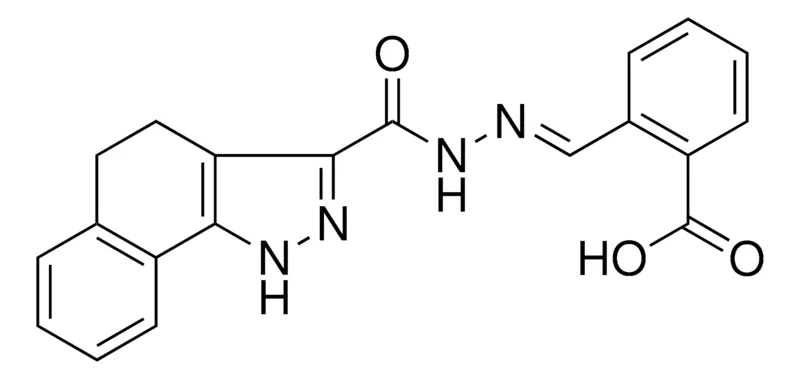 Sigma-Aldrich 2-(2-(4,5-DIHYDRO-1H-BENZO(G)INDAZOL-3-YLCARBONYL)CARBOHYDRAZONOYL)BENZOIC ACID，AldrichCPR