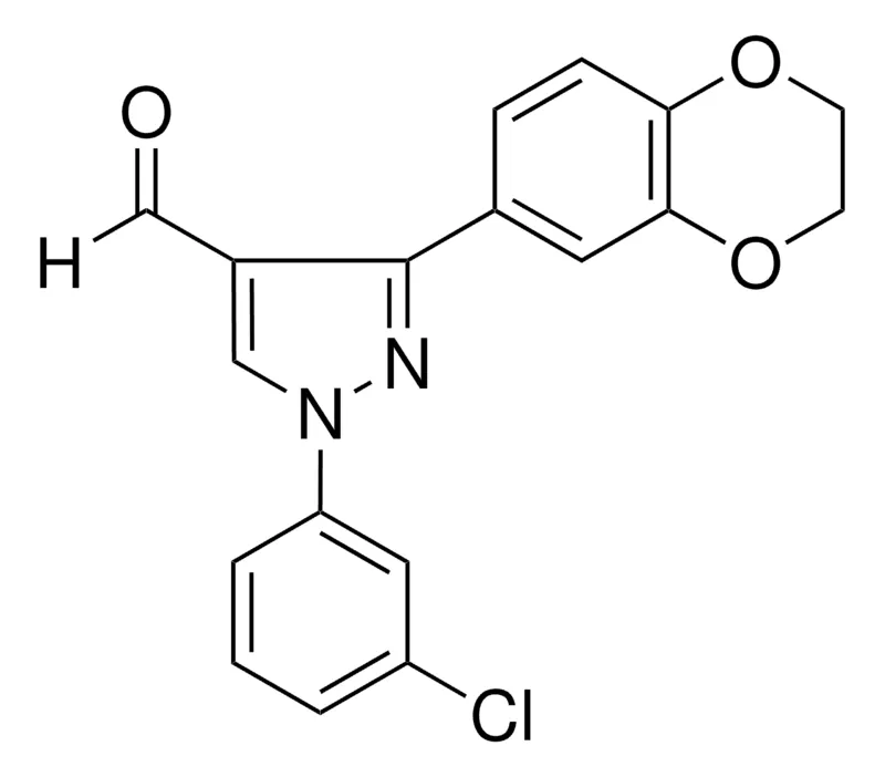Sigma-Aldrich 1-(3-CHLOROPHENYL)-3-(2,3-DIHYDRO-1,4-BENZODIOXIN-6-YL)-1H-PYRAZOLE-4-CARBALDEHYDE，AldrichCPR