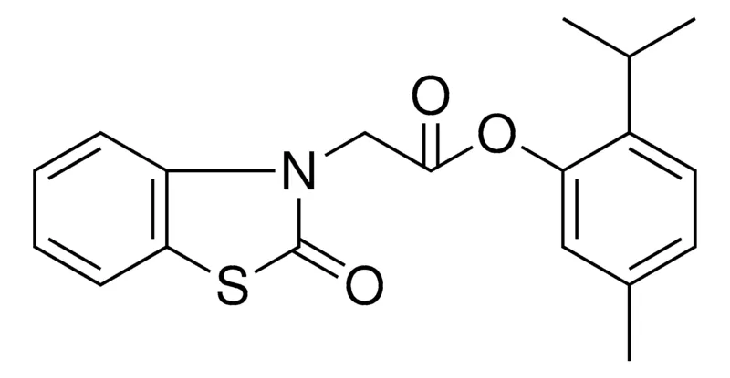 Sigma-Aldrich (2-OXO-BENZOTHIAZOL-3-YL)-ACETIC ACID 2-ISOPROPYL-5-METHYL-PHENYL ESTER，AldrichCPR