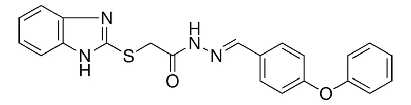 Sigma-Aldrich 2-(1H-BENZOIMIDAZOL-2-YLSULFANYL)-ACETIC ACID (4-PHENOXY-BENZYLIDENE)-HYDRAZIDE,AldrichCPR