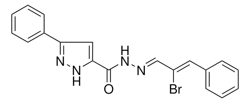 Sigma-Aldrich 5-PHENYL-2H-PYRAZOLE-3-CARBOXYLIC ACID (2-BROMO-3-PHENYL-ALLYLIDENE)-HYDRAZIDE,AldrichCPR