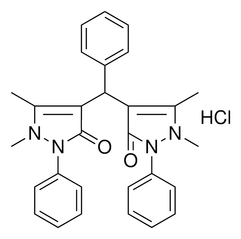 Sigma-Aldrich 4,4'-(PHENYLMETHYLENE)BIS(1,5-DIMETHYL-2-PHENYL-1H-PYRAZOL-3(2H)-ONE) HYDROCHLORIDE，AldrichCPR