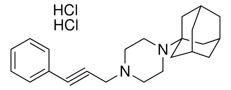 Sigma-Aldrich 1-ADAMANTAN-1-YL-4-(3-PHENYL-PROP-2-YNYL)-PIPERAZINE, DIHYDROCHLORIDE,AldrichCPR