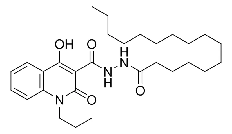 Sigma-Aldrich 4-HO-2-OXO-1-PR-1,2-2H-QUINOLINE-3-CARBOXYLIC ACID N'-HEXADECANOYL-HYDRAZIDE,AldrichCPR