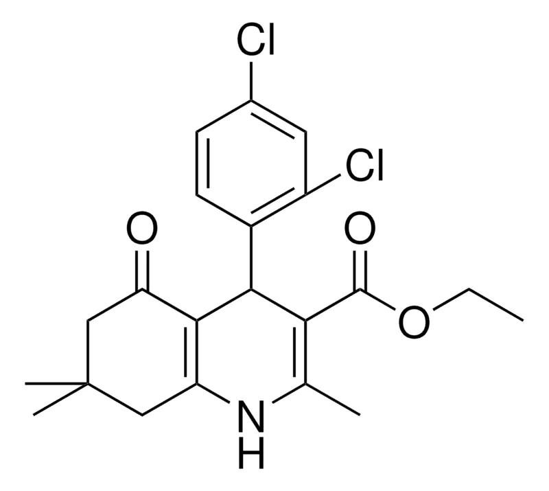 Sigma-Aldrich ETHYL 4-(2,4-DICHLOROPHENYL)-2,7,7-TRIMETHYL-5-OXO-1,4,5,6,7,8-HEXAHYDRO-3-QUINOLINECARBOXYLATE,AldrichCPR