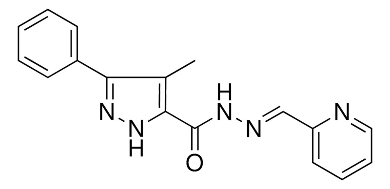 Sigma-Aldrich 4-METHYL-5-PHENYL-2H-PYRAZOLE-3-CARBOXYLIC ACID PYRIDIN-2-YLMETHYLENE-HYDRAZIDE,AldrichCPR