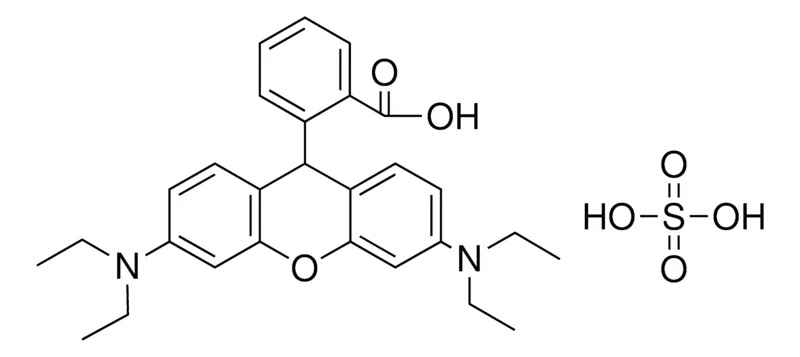 Sigma-Aldrich 2-(3,6-BIS-(DIETHYLAMINO)-9H-XANTHEN-9-YL)BENZOIC ACID SULFATE,AldrichCPR