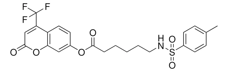 Sigma-Aldrich 6-(TOLUENE-4-SULFONYLAMINO)-HEXANOIC ACID 2-OXO-4-TRI-F-ME-2H-CHROMEN-7-YL ESTER,AldrichCPR