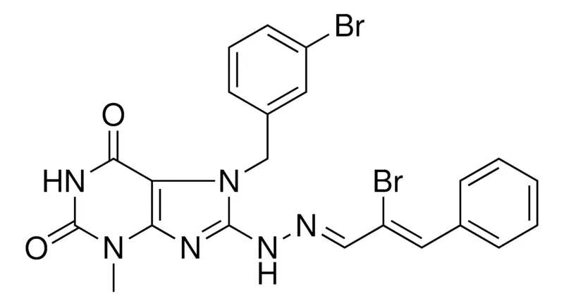 Sigma-Aldrich (1E,2Z)-2-BROMO-3-PHENYL-2-PROPENAL [7-(3-BROMOBENZYL)-3-METHYL-2,6-DIOXO-2,3,6,7-TETRAHYDRO-1H-PURIN-8-YL]HYDRAZONE，AldrichCPR