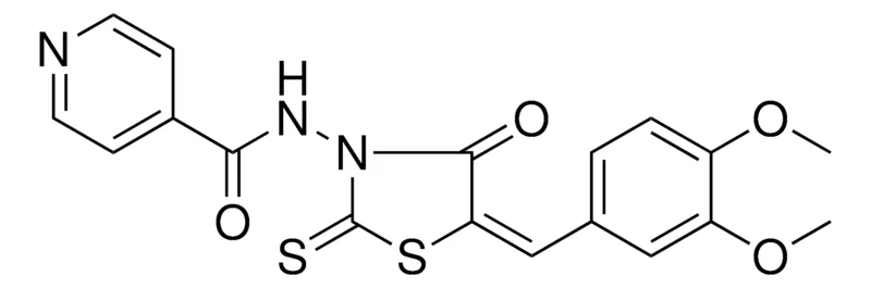 Sigma-Aldrich N-(5-(3,4-DIMETHOXY-BENZYLIDENE)4-OXO-2-THIOXO-THIAZOLIDIN-3-YL)-ISONICOTINAMIDE,AldrichCPR