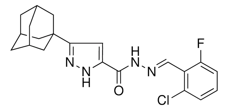 Sigma-Aldrich 5-ADAMANTAN-1-YL-2H-PYRAZOLE-3-CARBOXYLIC ACID (2-CL-6-F-BENZYLIDENE)-HYDRAZIDE,AldrichCPR