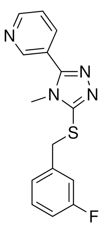 Sigma-Aldrich 3-(5-((3-FLUOROBENZYL)THIO)-4-METHYL-4H-1,2,4-TRIAZOL-3-YL)PYRIDINE,AldrichCPR