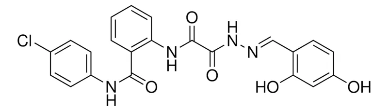 Sigma-Aldrich N-(4-CL-PH)-2-(((2-(2,4-DIHYDROXYBENZYLIDENE)HYDRAZINO)(OXO)AC)AMINO)BENZAMIDE,AldrichCPR