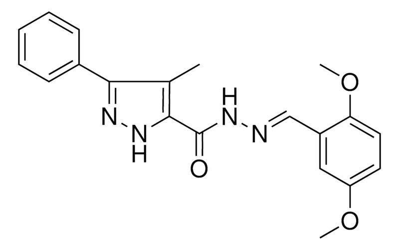 Sigma-Aldrich 4-ME-5-PH-2H-PYRAZOLE-3-CARBOXYLIC ACID (2,5-DIMETHOXY-BENZYLIDENE)-HYDRAZIDE,AldrichCPR