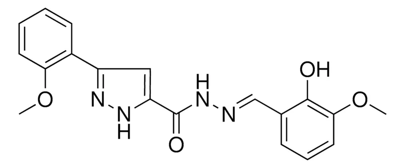 Sigma-Aldrich 5-(2-MEO-PH)-2H-PYRAZOLE-3-CARBOXYLIC ACID (2-HO-3-MEO-BENZYLIDENE)-HYDRAZIDE,AldrichCPR