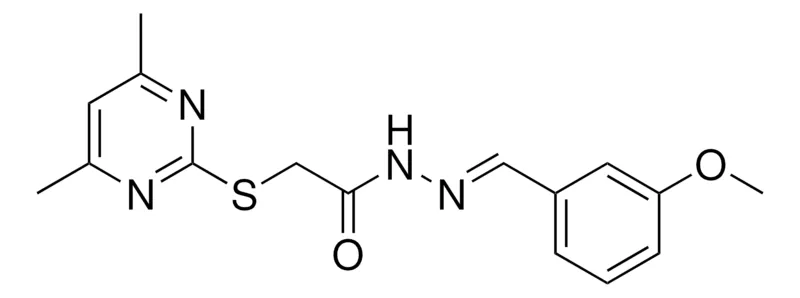 Sigma-Aldrich 2-(4,6-DIMETHYL-PYRIMIDIN-2-YLSULFANYL)-ACETIC ACID (3-MEO-BENZYLIDENE)HYDRAZIDE,AldrichCPR