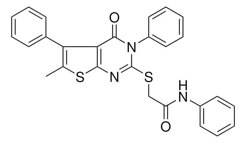 Sigma-Aldrich 2-[(6-METHYL-4-OXO-3,5-DIPHENYL-3,4-DIHYDROTHIENO[2,3-D]PYRIMIDIN-2-YL)SULFANYL]-N-PHENYLACETAMIDE，AldrichCPR