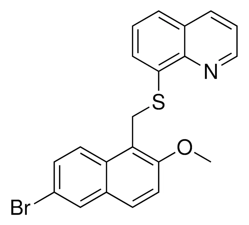 Sigma-Aldrich 8-(6-BROMO-2-METHOXY-NAPHTHALEN-1-YLMETHYLSULFANYL)-QUINOLINE,AldrichCPR