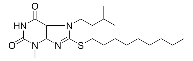 Sigma-Aldrich 3-METHYL-7-(3-METHYL-BUTYL)-8-NONYLSULFANYL-3,7-DIHYDRO-PURINE-2,6-DIONE,AldrichCPR