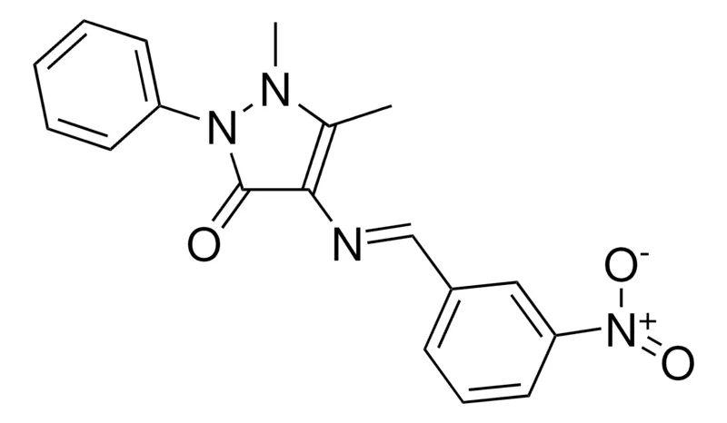 Sigma-Aldrich 2,3-DIMETHYL-4-(3-NITROBENZYLIDENEAMINO)-1-PHENYL-3-PYRAZOLIN-5-ONE,AldrichCPR