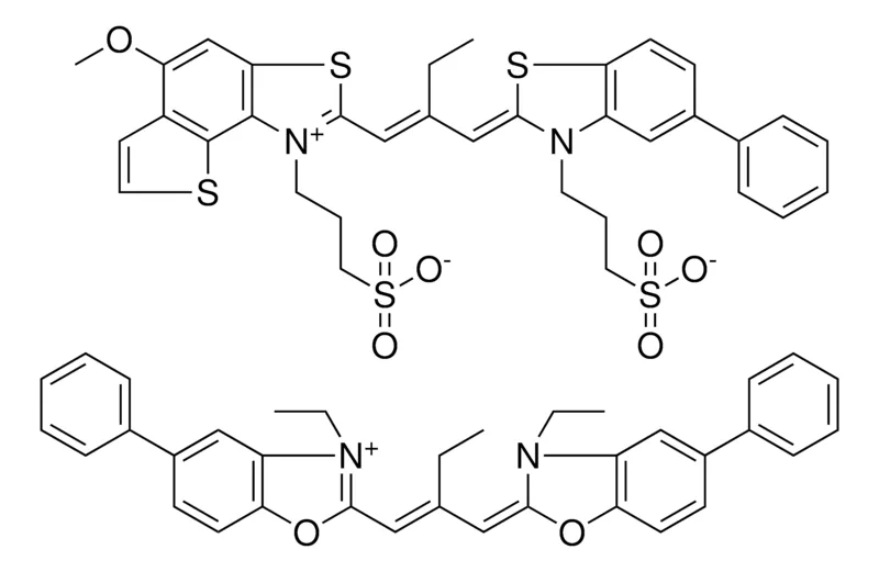 Sigma-Aldrich 3-ETHYL-2-{(1E)-2-[(E)-(3-ETHYL-5-PHENYL-1,3-BENZOXAZOL-2(3H)-YLIDENE)METHYL]-1-BUTENYL}-5-PHENYL-1,3-BENZOXAZOL-3-IUM 3-((2Z)-2-{(2E)-2-ETHYL-3-[5-METHOXY-1-(3-SULFONATOPROPYL)THIENO[2,3-E][1,3]BENZOTHIAZOL-1-IUM-2-YL]-2-PROPENYLIDENE}-5-PHENYL-1,3-BENZOTHIAZOL-3-YL)-1-PROPANESULFONATE，AldrichCPR