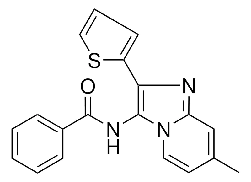 Sigma-Aldrich N-(7-METHYL-2-(2-THIENYL)IMIDAZO(1,2-A)PYRIDIN-3-YL)BENZAMIDE,AldrichCPR
