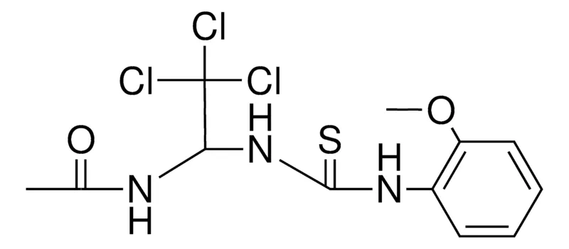 Sigma-Aldrich N-(2,2,2-TRICHLORO-1-(3-(2-METHOXY-PHENYL)-THIOUREIDO)-ETHYL)-ACETAMIDE,AldrichCPR