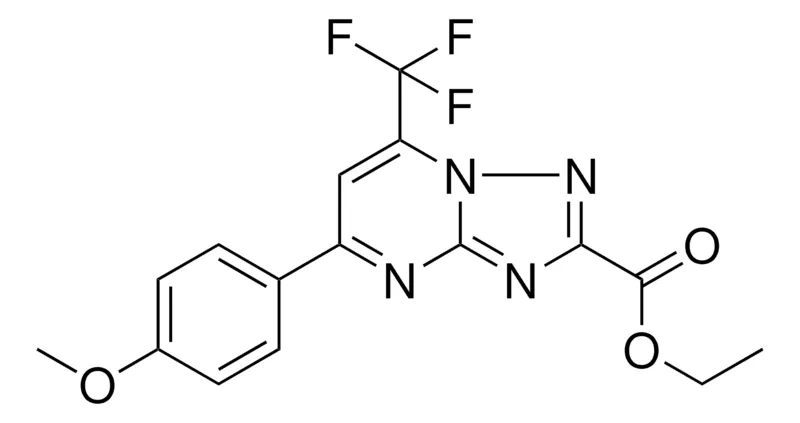 Sigma-Aldrich ETHYL 5-(4-METHOXYPHENYL)-7-(TRIFLUOROMETHYL)[1,2,4]TRIAZOLO[1,5-A]PYRIMIDINE-2-CARBOXYLATE，AldrichCPR
