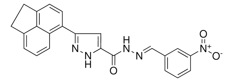 Sigma-Aldrich 5-ACENAPHTHEN-5-YL-2H-PYRAZOLE-3-CARBOXYLIC ACID (3-NITRO-BENZYLIDENE)-HYDRAZIDE,AldrichCPR