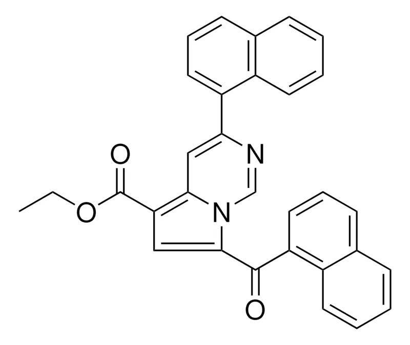 Sigma-Aldrich ETHYL 7-(1-NAPHTHOYL)-3-(1-NAPHTHYL)PYRROLO(1,2-C)PYRIMIDINE-5-CARBOXYLATE，AldrichCPR