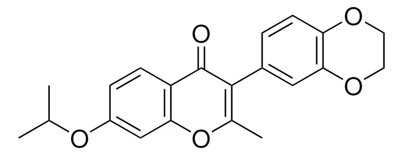 Sigma-Aldrich 3-(2,3-DIHYDRO-BENZO(1,4)DIOXIN-6-YL)-7-ISOPROPOXY-2-METHYL-CHROMEN-4-ONE,AldrichCPR