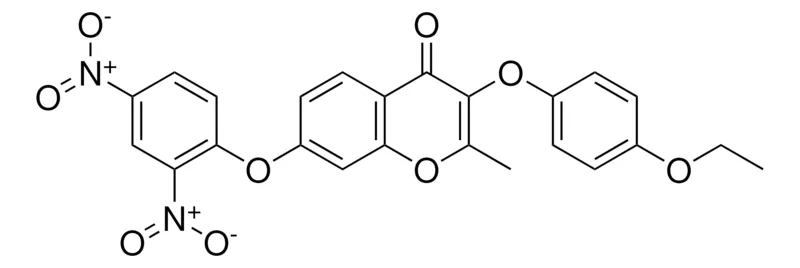 Sigma-Aldrich 7-(2,4-DINITRO-PHENOXY)-3-(4-ETHOXY-PHENOXY)-2-METHYL-CHROMEN-4-ONE,AldrichCPR