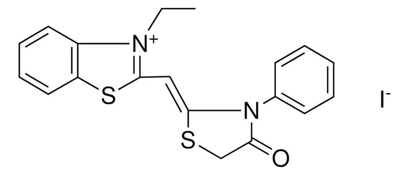 Sigma-Aldrich 3-ET-2-(4-OXO-3-PHENYL-THIAZOLIDIN-2-YLIDENEMETHYL)-BENZOTHIAZOL-3-IUM, IODIDE,AldrichCPR