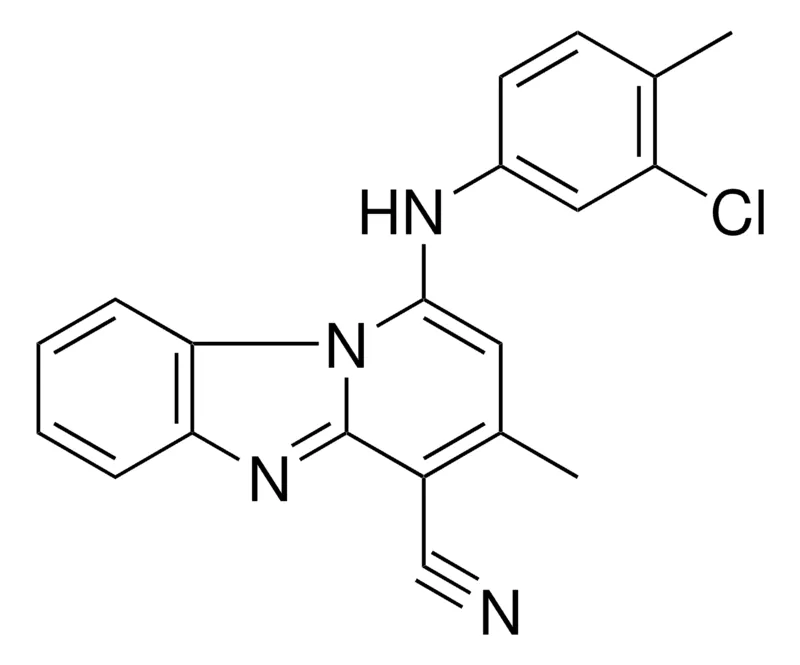 Sigma-Aldrich 1-(3-CL-4-ME-PHENYLAMINO)-3-ME-BENZO(4,5)IMIDAZO(1,2-A)PYRIDINE-4-CARBONITRILE，AldrichCPR