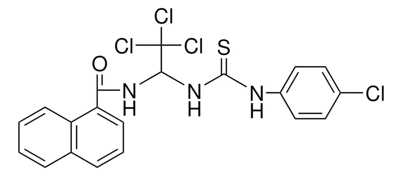 Sigma-Aldrich NAPHTHALENE-1-CARBOXYLIC ACID (TRICHLORO-1-(3-(4-CL-PH)-THIOUREIDO)-ET)-AMIDE,AldrichCPR