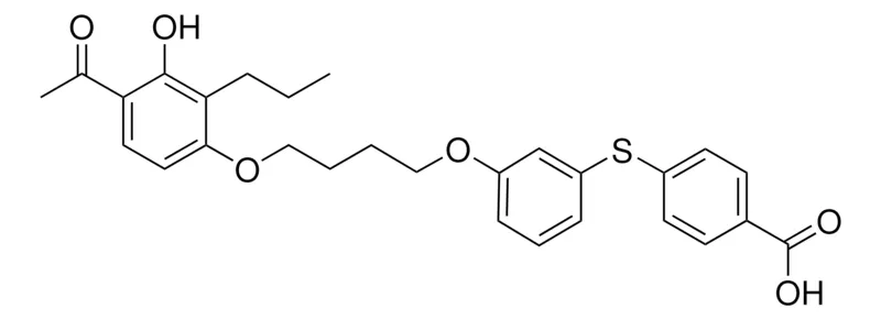 Sigma-Aldrich 4-([3-[4-(4-ACETYL-3-HYDROXY-2-PROPYLPHENOXY)BUTOXY]PHENYL]SULFANYL)BENZOIC ACID，AldrichCPR