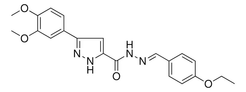 Sigma-Aldrich 5-(3,4-DI-MEO-PH)-2H-PYRAZOLE-3-CARBOXYLIC ACID (4-ETHOXY-BENZYLIDENE)-HYDRAZIDE,AldrichCPR