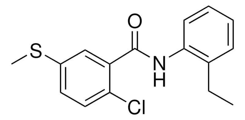 Sigma-Aldrich 2-CHLORO-N-(2-ETHYLPHENYL)-5-(METHYLTHIO)BENZAMIDE,AldrichCPR