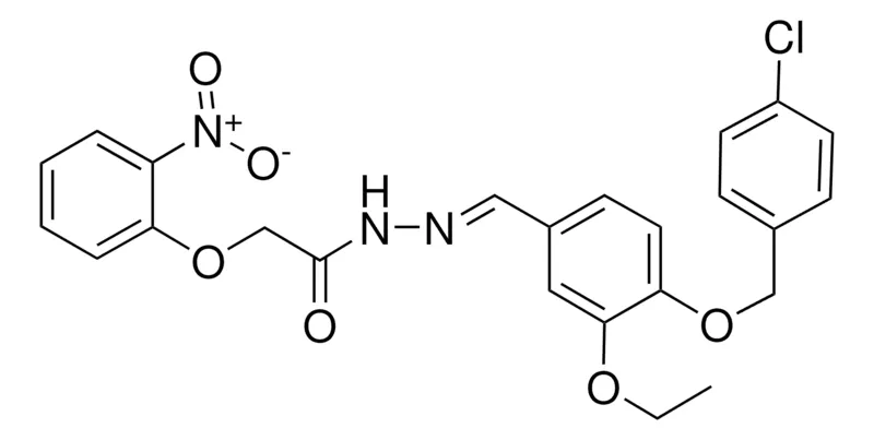 Sigma-Aldrich N'-(4-((4-CL-BENZYL)OXY)-3-ETHOXYBENZYLIDENE)-2-(2-NITROPHENOXY)ACETOHYDRAZIDE,AldrichCPR