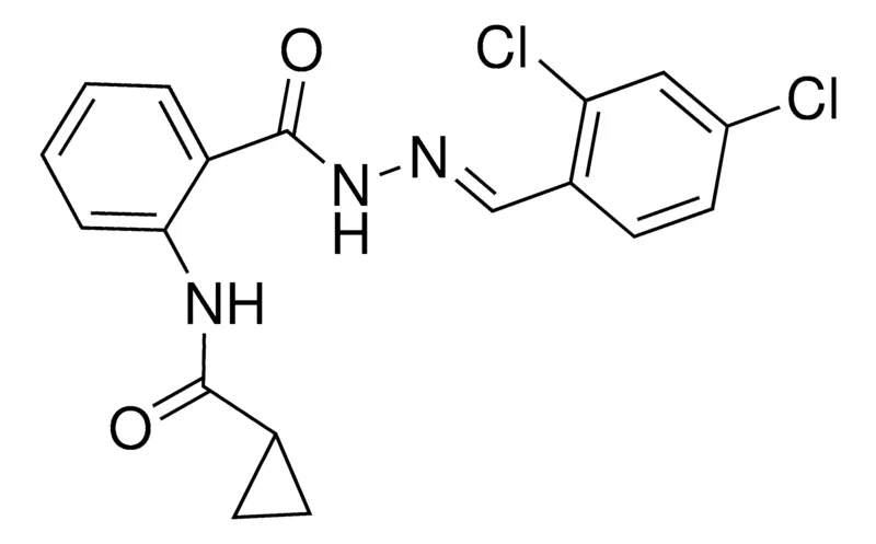 Sigma-Aldrich 2-(CYCLOPROPYLCARBOXAMIDO)BENZOIC (2,4-DICHLOROBENZYLIDENE)HYDRAZIDE,AldrichCPR