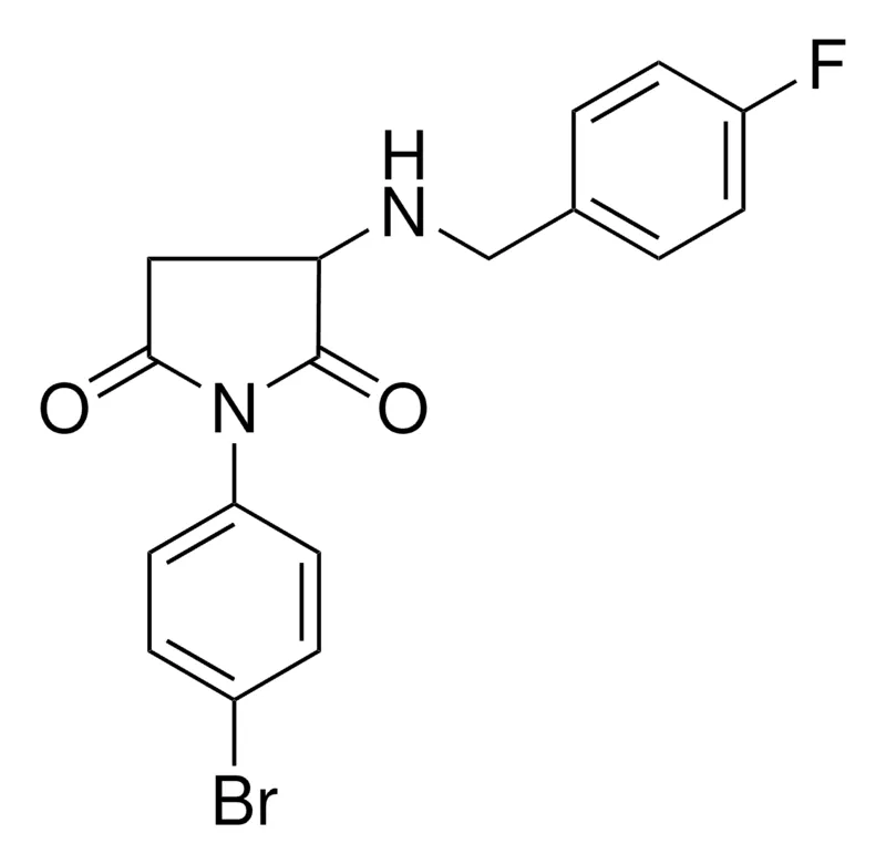 Sigma-Aldrich 1-(4-BROMO-PHENYL)-3-(4-FLUORO-BENZYLAMINO)-PYRROLIDINE-2,5-DIONE,AldrichCPR