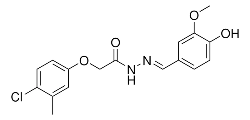 Sigma-Aldrich 2-(4-CL-3-ME-PHENOXY)-ACETIC ACID (4-HYDROXY-3-METHOXY-BENZYLIDENE)-HYDRAZIDE,AldrichCPR