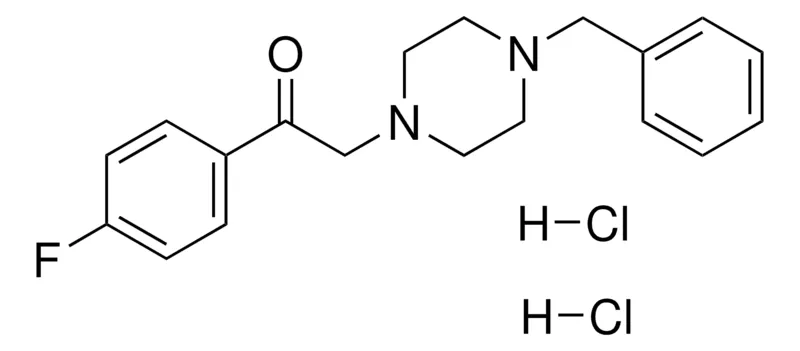 Sigma-Aldrich 2-(4-BENZYL-1-PIPERAZINYL)-1-(4-FLUOROPHENYL)ETHANONE DIHYDROCHLORIDE,AldrichCPR
