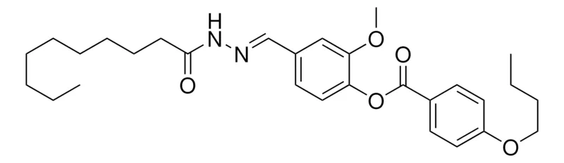 Sigma-Aldrich 4-((DECANOYLHYDRAZONO)METHYL)-2-METHOXYPHENYL 4-BUTOXYBENZOATE,AldrichCPR