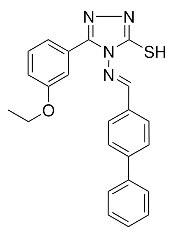 Sigma-Aldrich 4-(((1,1'-BIPHENYL)-4-YLMETHYLENE)AMINO)5-(3-ETHOXY-PH)4H-1,2,4-TRIAZOLE-3-THIOL,AldrichCPR