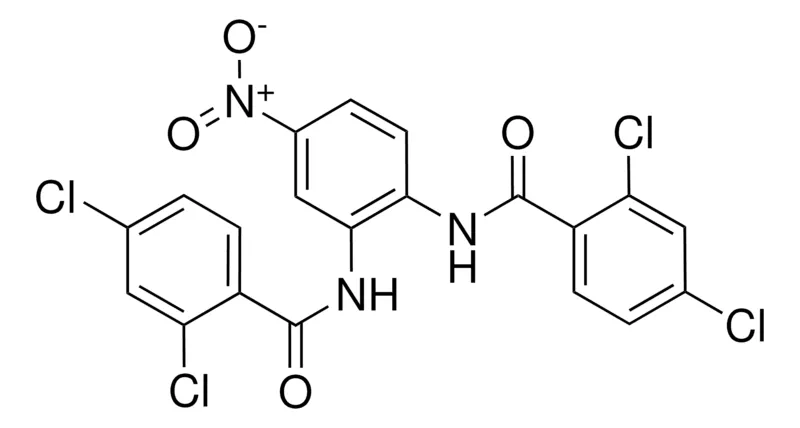 Sigma-Aldrich 2,4-DICHLORO-N-(2-((2,4-DICHLOROBENZOYL)AMINO)-4-NITROPHENYL)BENZAMIDE,AldrichCPR