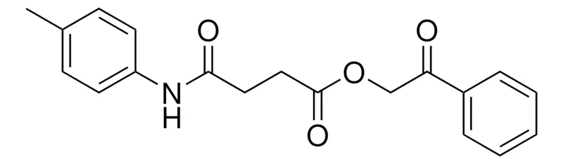 Sigma-Aldrich N-P-TOLYL-SUCCINAMIC ACID 2-OXO-2-PHENYL-ETHYL ESTER,AldrichCPR