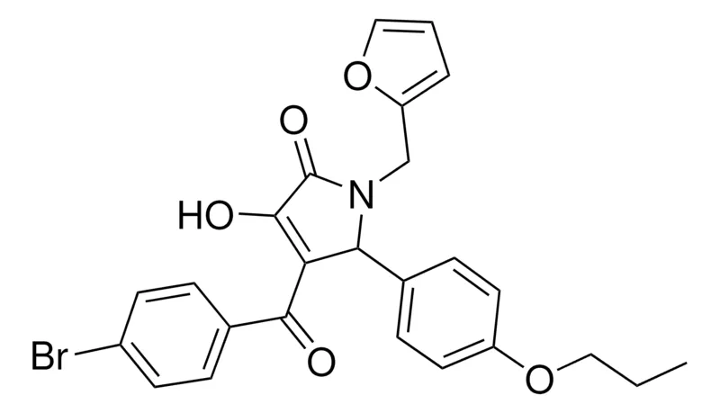 Sigma-Aldrich 4-(4-BROMOBENZOYL)-1-(2-FURYLMETHYL)-3-HYDROXY-5-(4-PROPOXYPHENYL)-1,5-DIHYDRO-2H-PYRROL-2-ONE，AldrichCPR